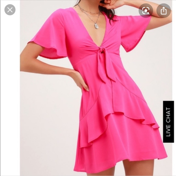lulus hot pink dress